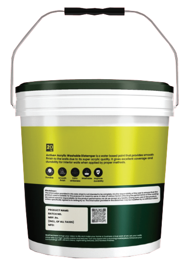 Active+ Acrylic Washable Distemper