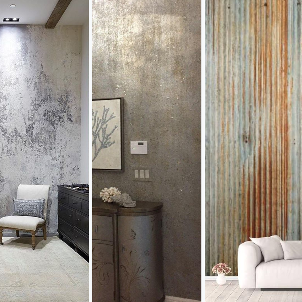 Rustic Metal Texture walltek paint