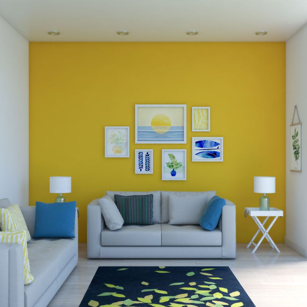 Yellow and White - walltek paint