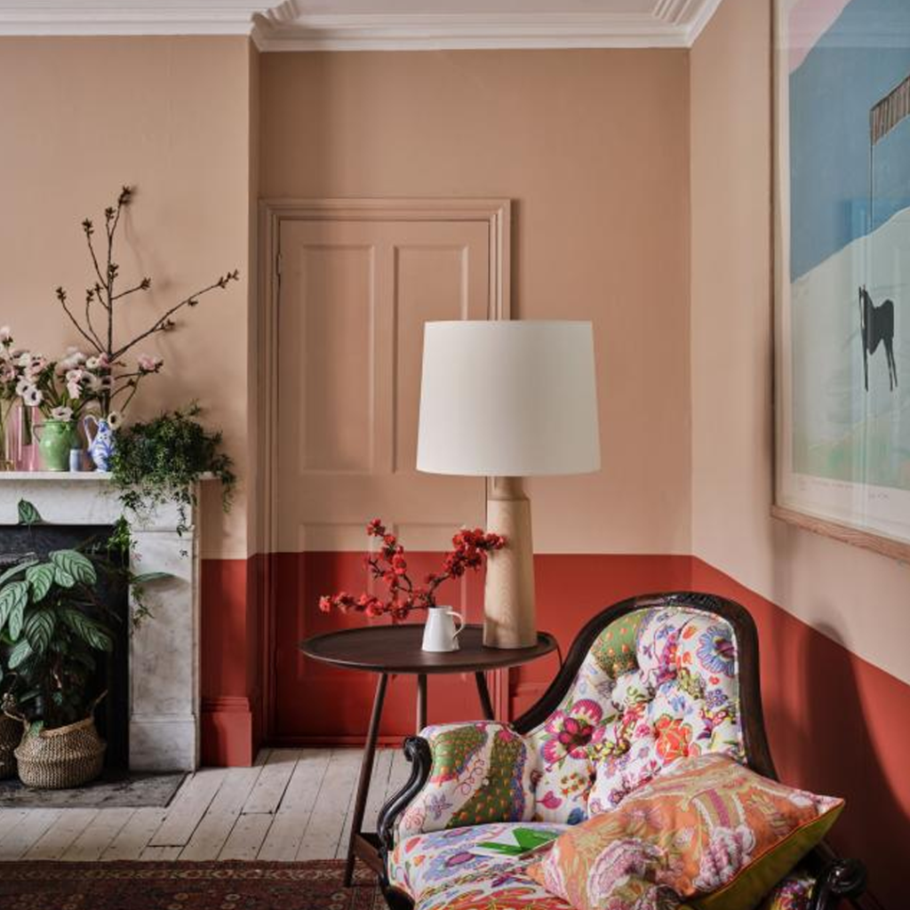 Warm Red and Earthy Brown - walltek paint