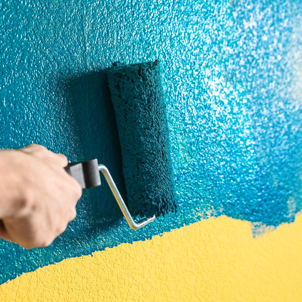 Wall Texture in Living Room Design - walltek paint